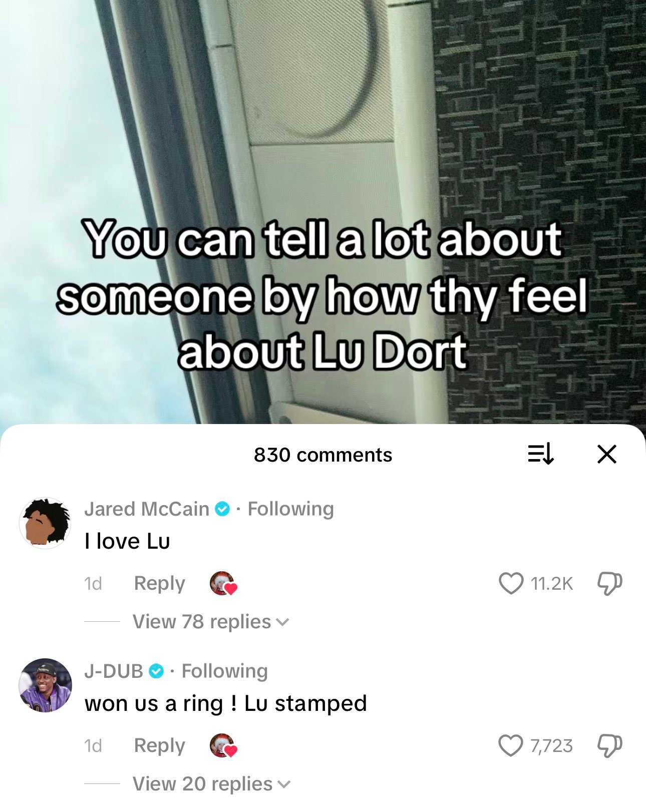 杰伦威廉姆斯和麦凯恩在社交媒体上为多尔特打call，JDub直言：“他为我们拿下