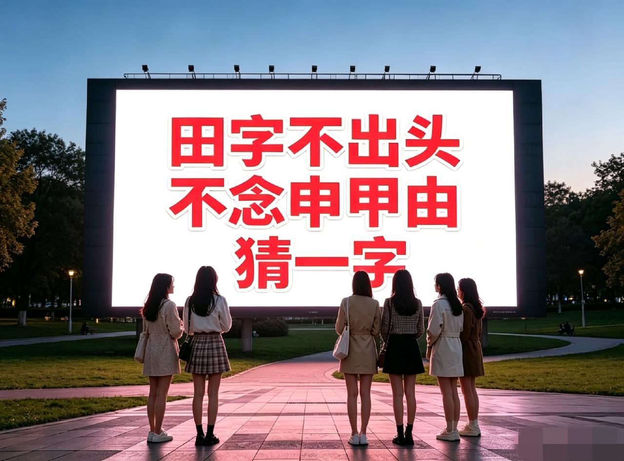 这个字谜真烧脑！问了6个大学生都猜不透！谁懂啊？你能猜出来是什么字吗？