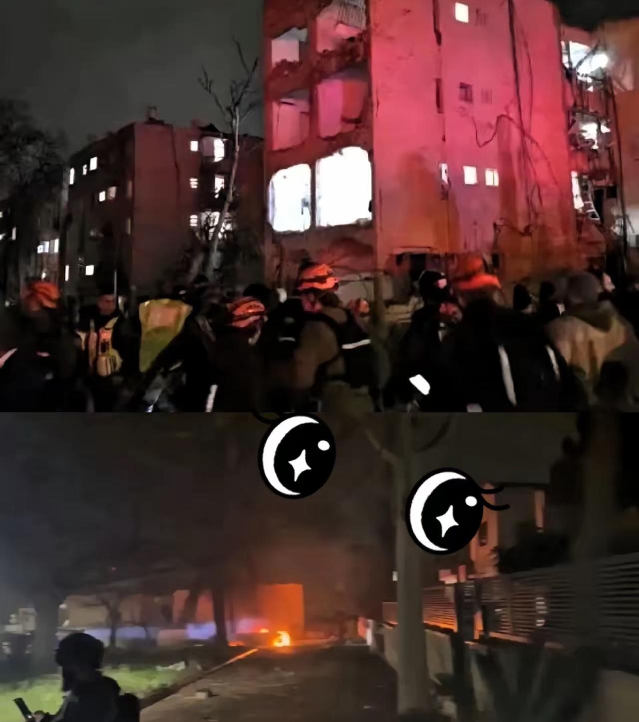 刚刚央视传来的消息，以色列南部阿拉德市让导弹给炸了。
看他们自家急救组织的通报，