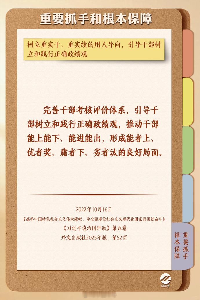 学习导读（五）丨9图了解树立和践行正确政绩观的重要抓手和根本保障↓↓ 总书记引领