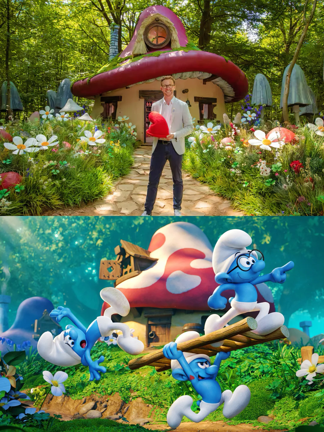 谁的童年🍄Airbnb可以去蓝精灵家里做客了！