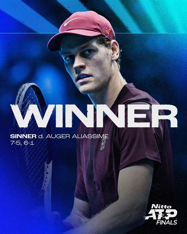 🎾 横扫阿利亚西姆，取得年终总决赛开门红！🔥在ATP年终总决赛小组赛首轮中，