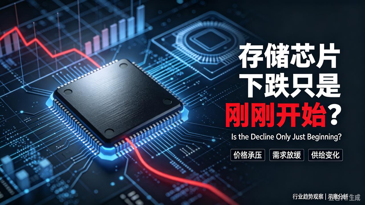 【存储芯片下跌只是刚刚开始】

今年我们经历了存储芯片大规模的上涨，这给半导体产
