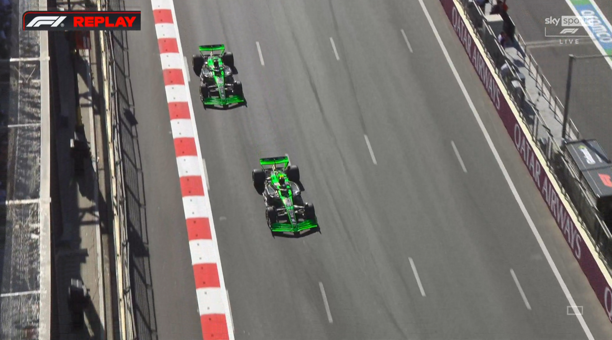 周冠宇过了博塔斯，来到了P17#F1##2024F1阿塞拜疆大奖赛# ​​​