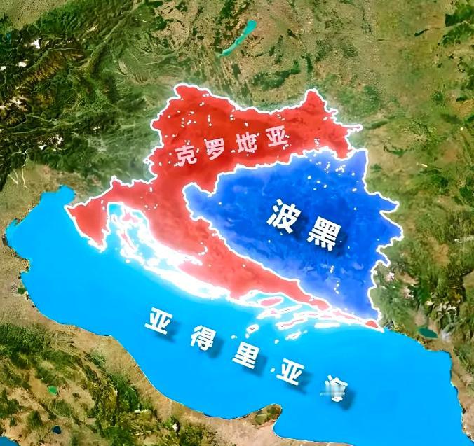 波黑的海岸线是有点憋屈，二十公里的海岸线，被克罗地亚封堵，克罗地亚建的跨海大桥，
