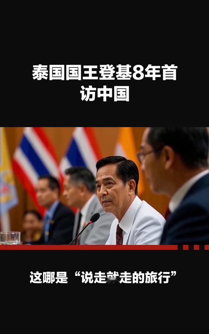 泰国国王登基8年首访中国。
别再瞎猜了，泰国国王登基8年首访中国，哪是普通串门，
