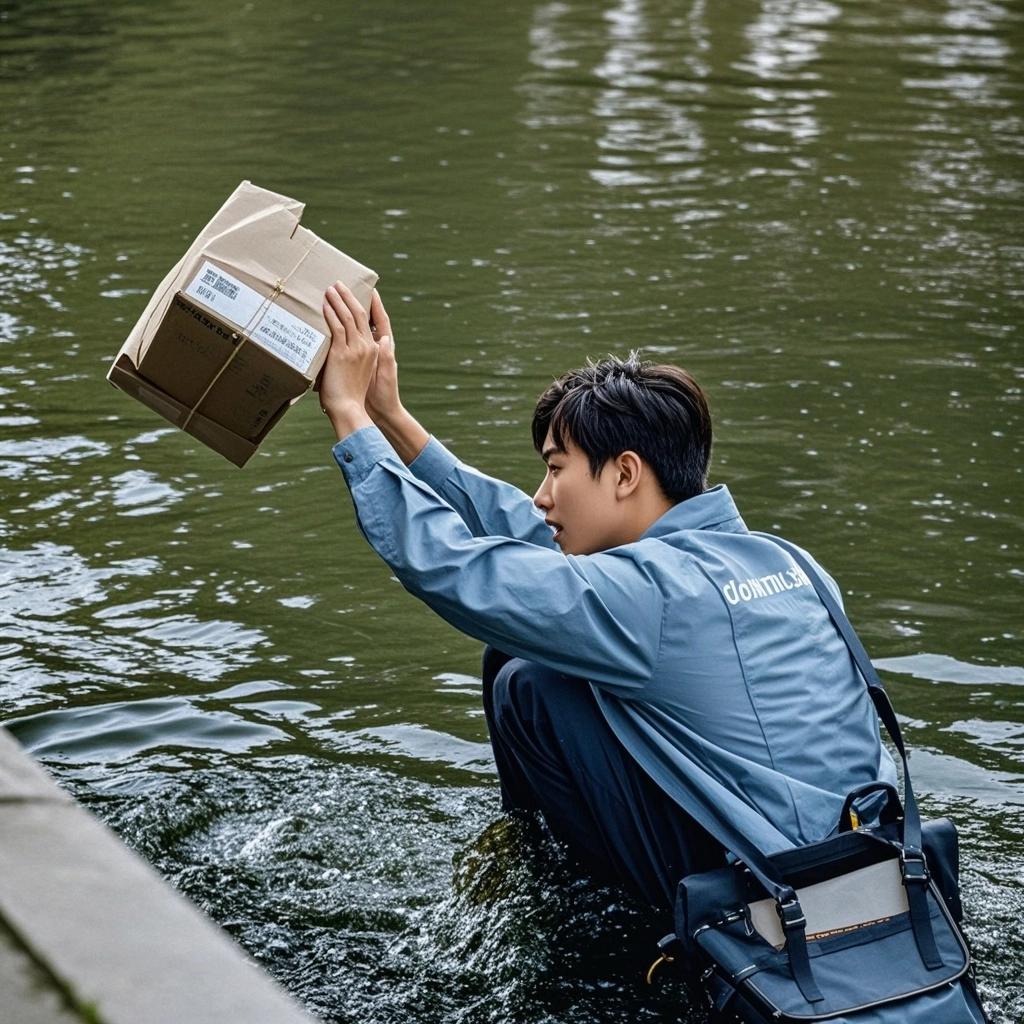 的快递，保价单上赫然写着“易碎品，保价10万元”。

围观群众纷纷摇头，都以为这