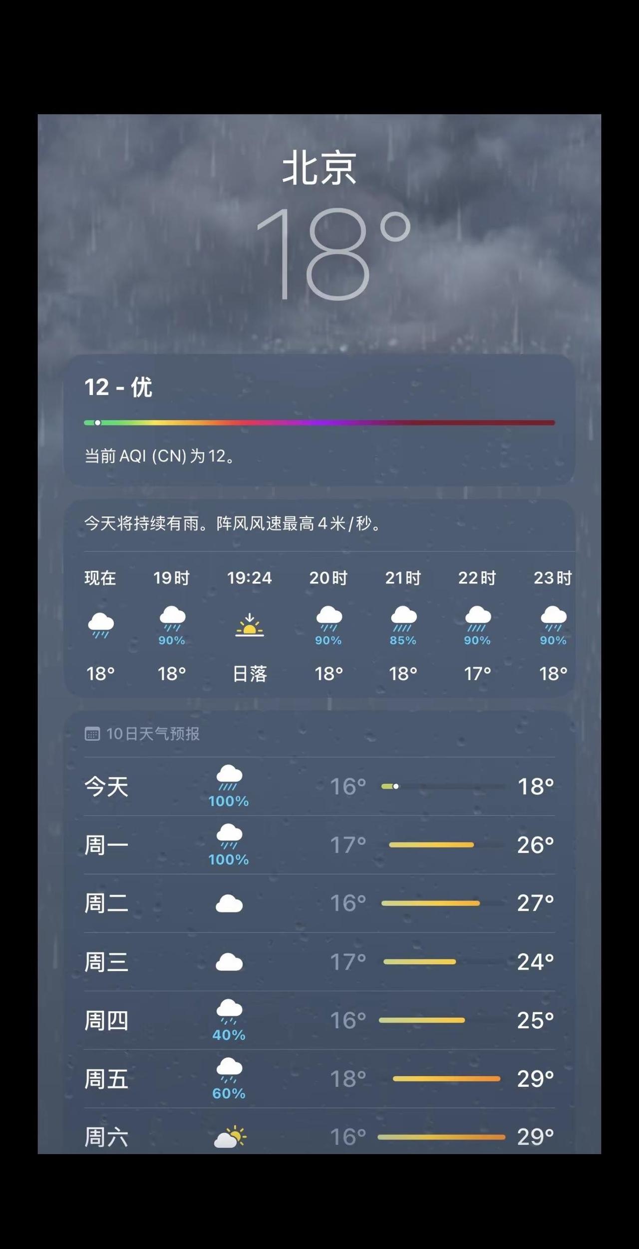 不用去伦敦了，北京够忧郁了。实时天气状况 伦敦忧郁