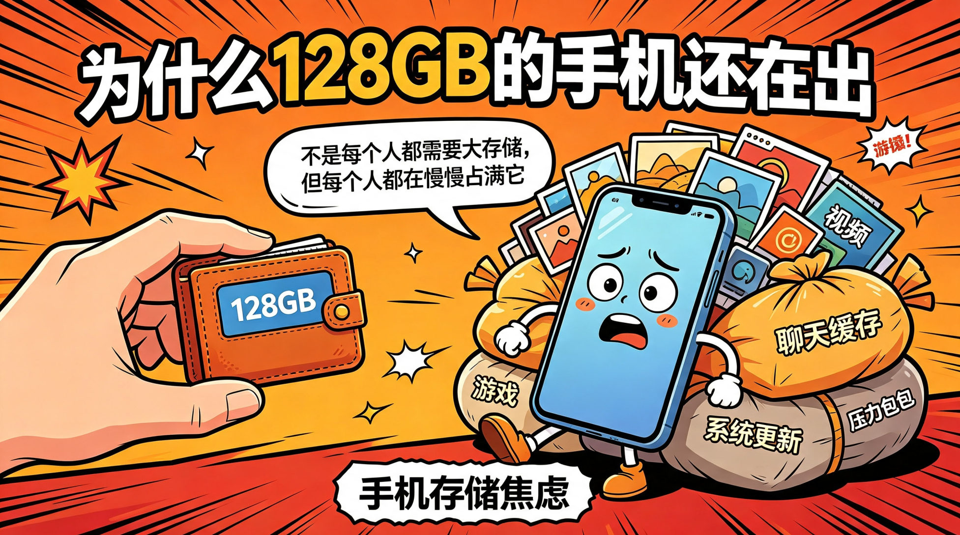 为什么128GB的手机还在出 新机依旧保留 128GB 版本这件事，最近讨论度直