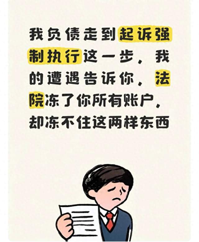走到起诉强制执行这一步，我的遭遇告诉你，法院冻了你所有账户…