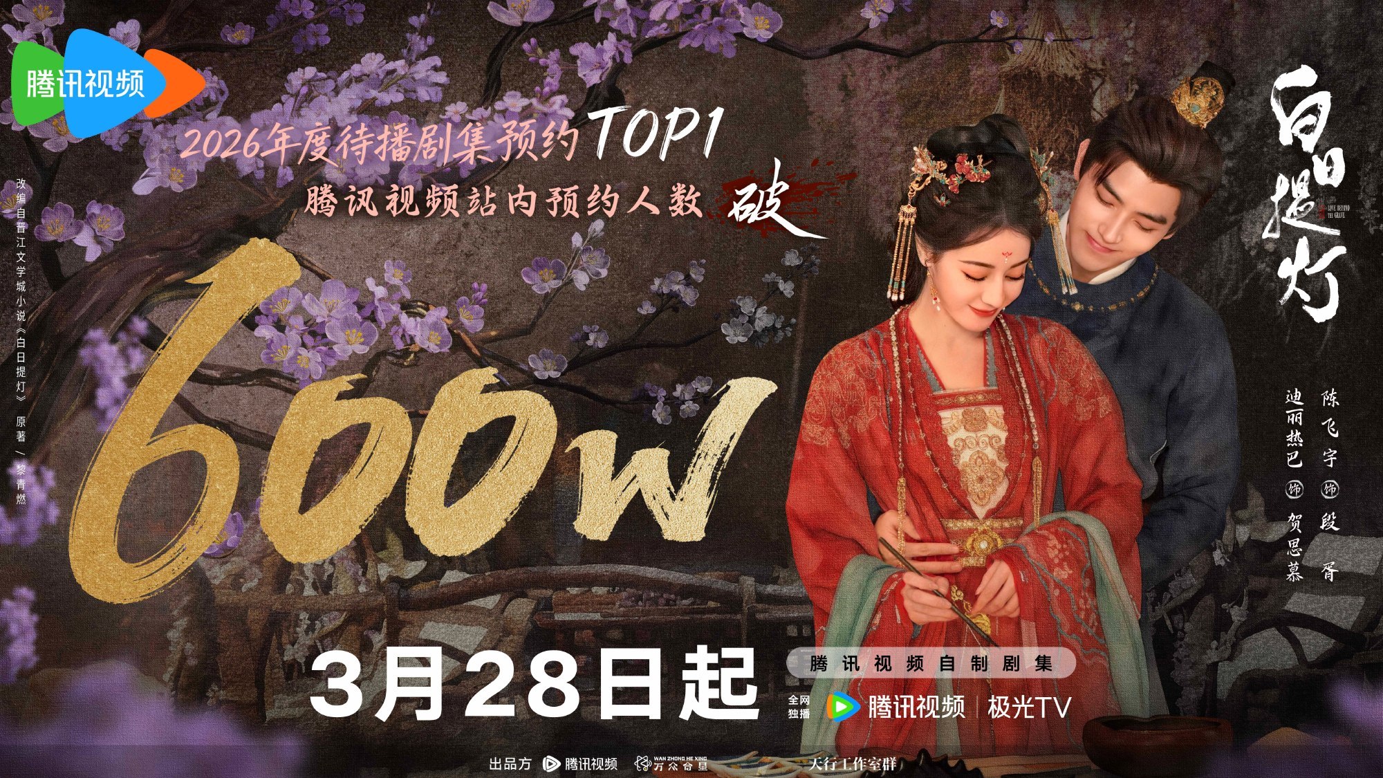 白日提灯双端预约破600万600万了，大家一起看鬼王 