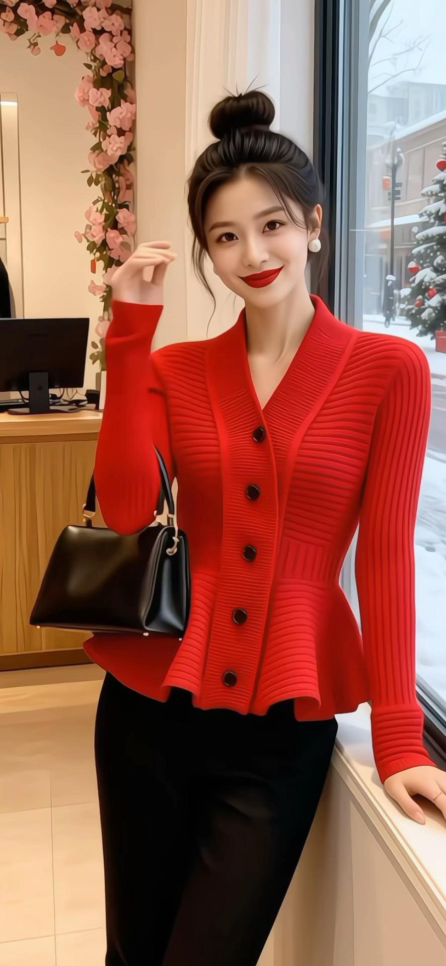 当普通人找到自己的穿搭风格后 针织衫 小个子初秋显瘦穿搭 气质又减龄的...