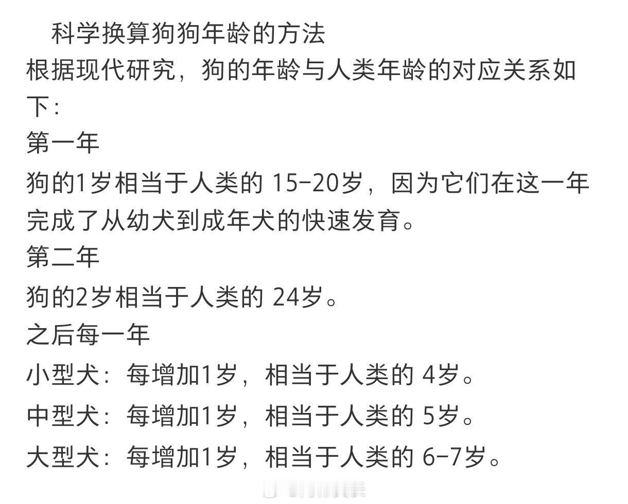 一直对宠物的年龄没有概念 ​​​