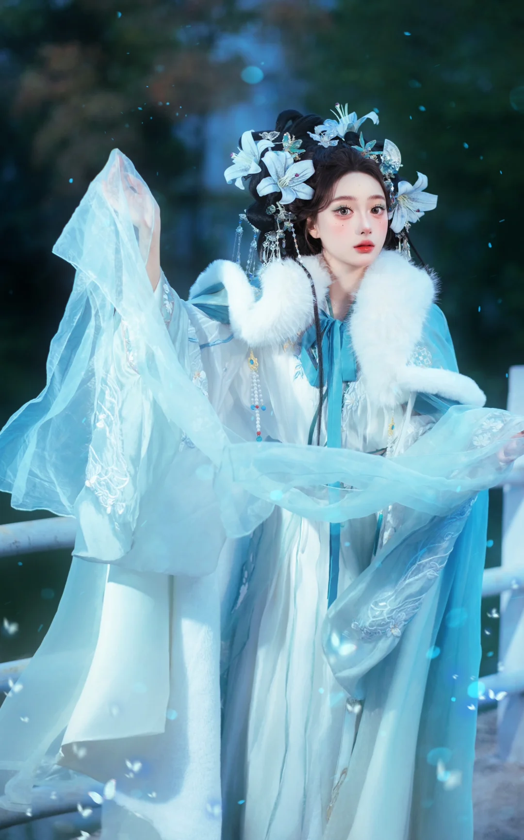 女大爆改清冷感“百合花神”也太仙了吧～