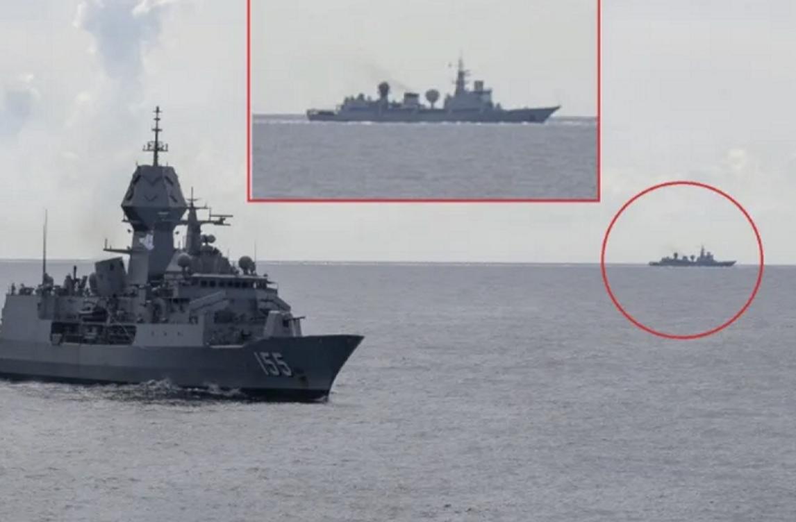 【4国南海军演，中国密集监视，围观的军舰比参演的军舰还多】

10月30日至31