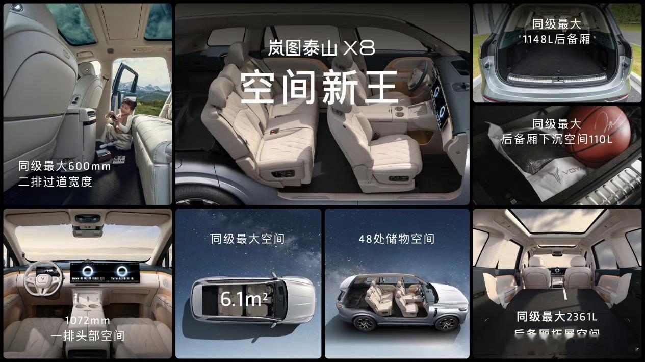 岚图泰山X8上市29万起  【岚图泰山X8｜一台车，装下全家的诗与远方】看到岚图