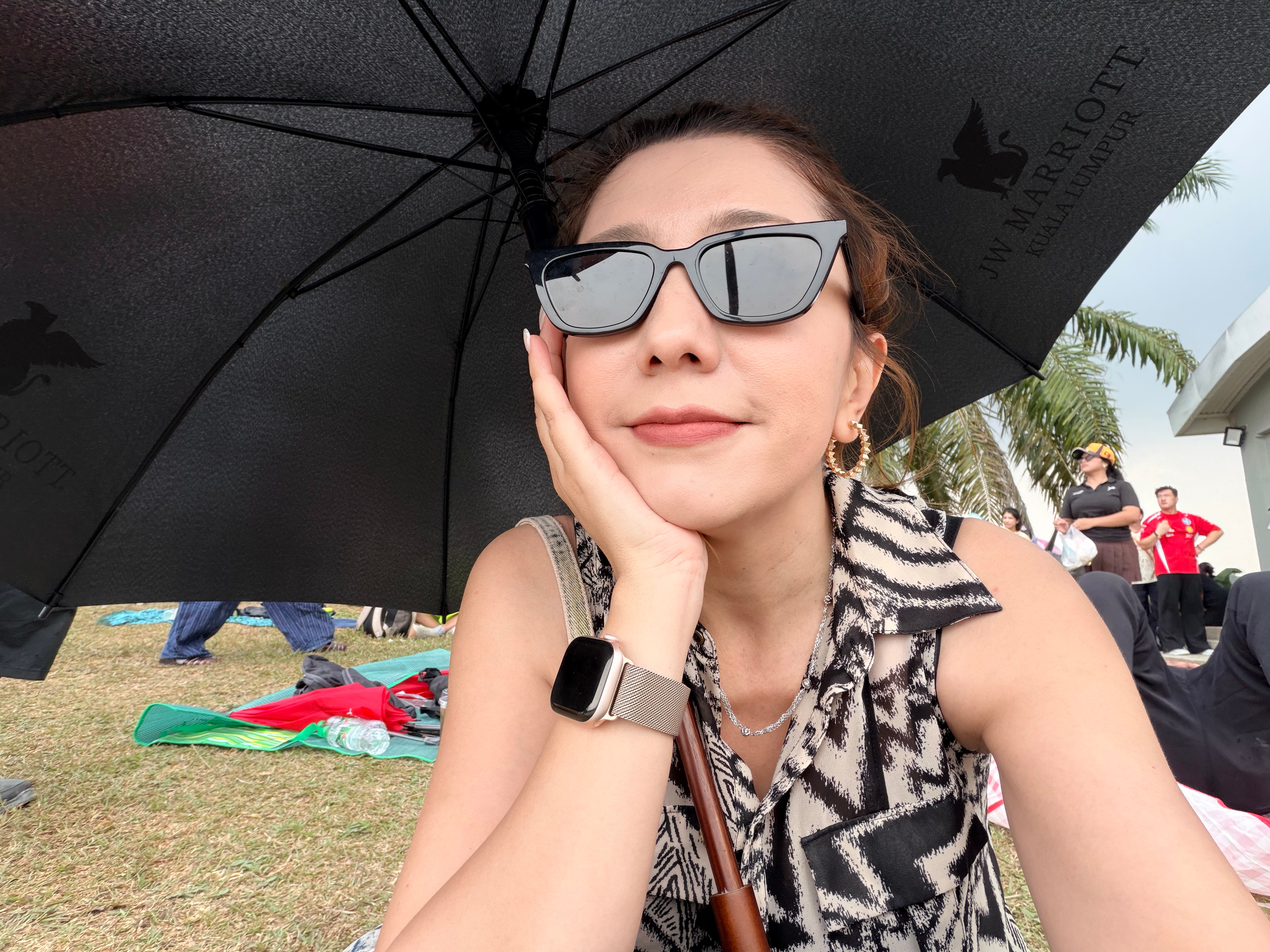 赶上下雨也是绝了！加油我潘！ ​​​