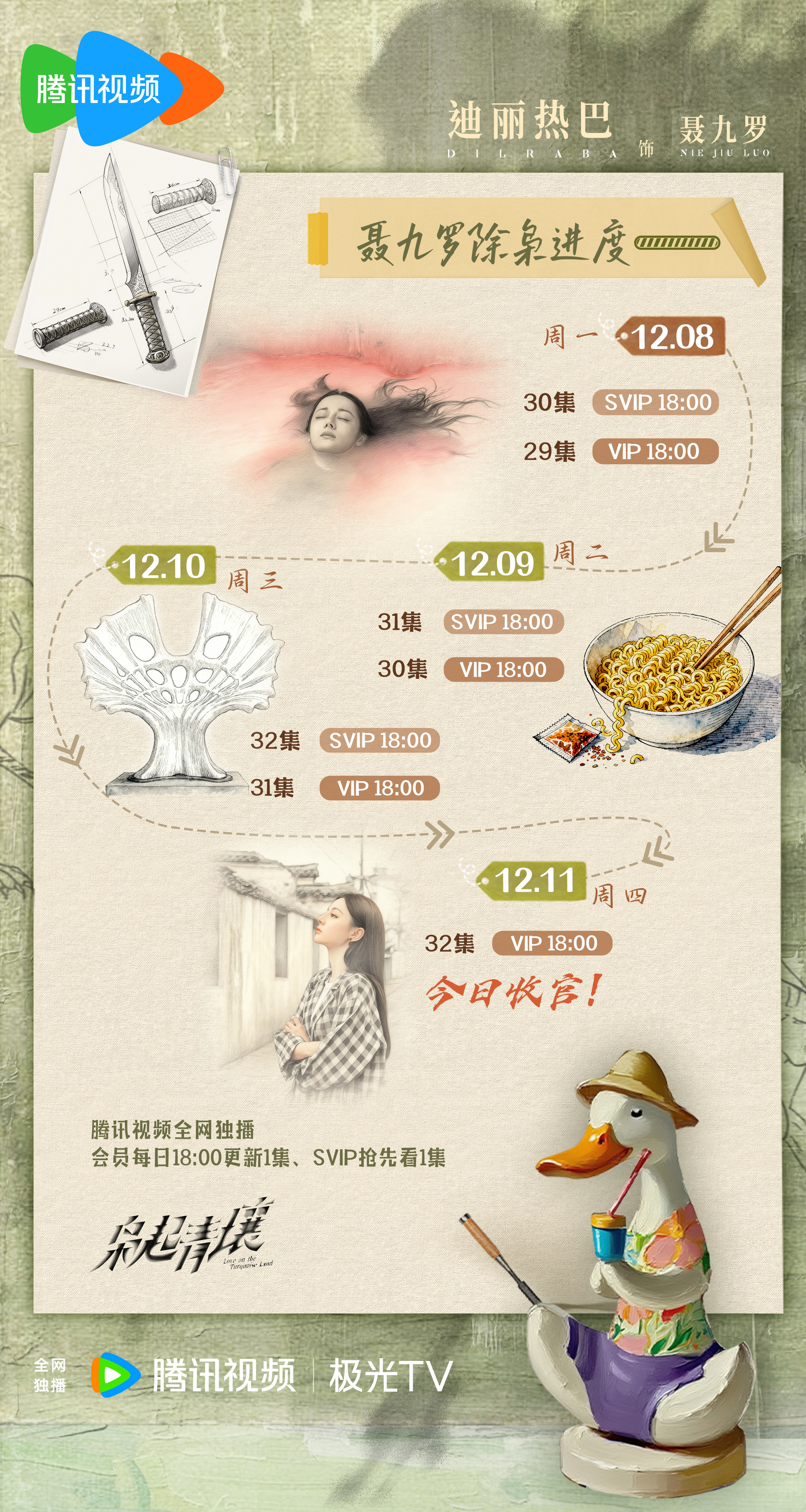 迪丽热巴  🗓️ 聂九罗的枭日记「聂九罗除枭进度」迎来终章🔚当命运的迷雾终于