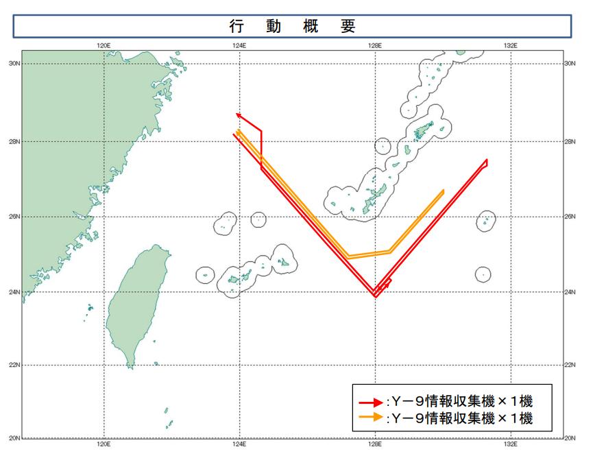 中国空军电子侦察机进入西太平洋