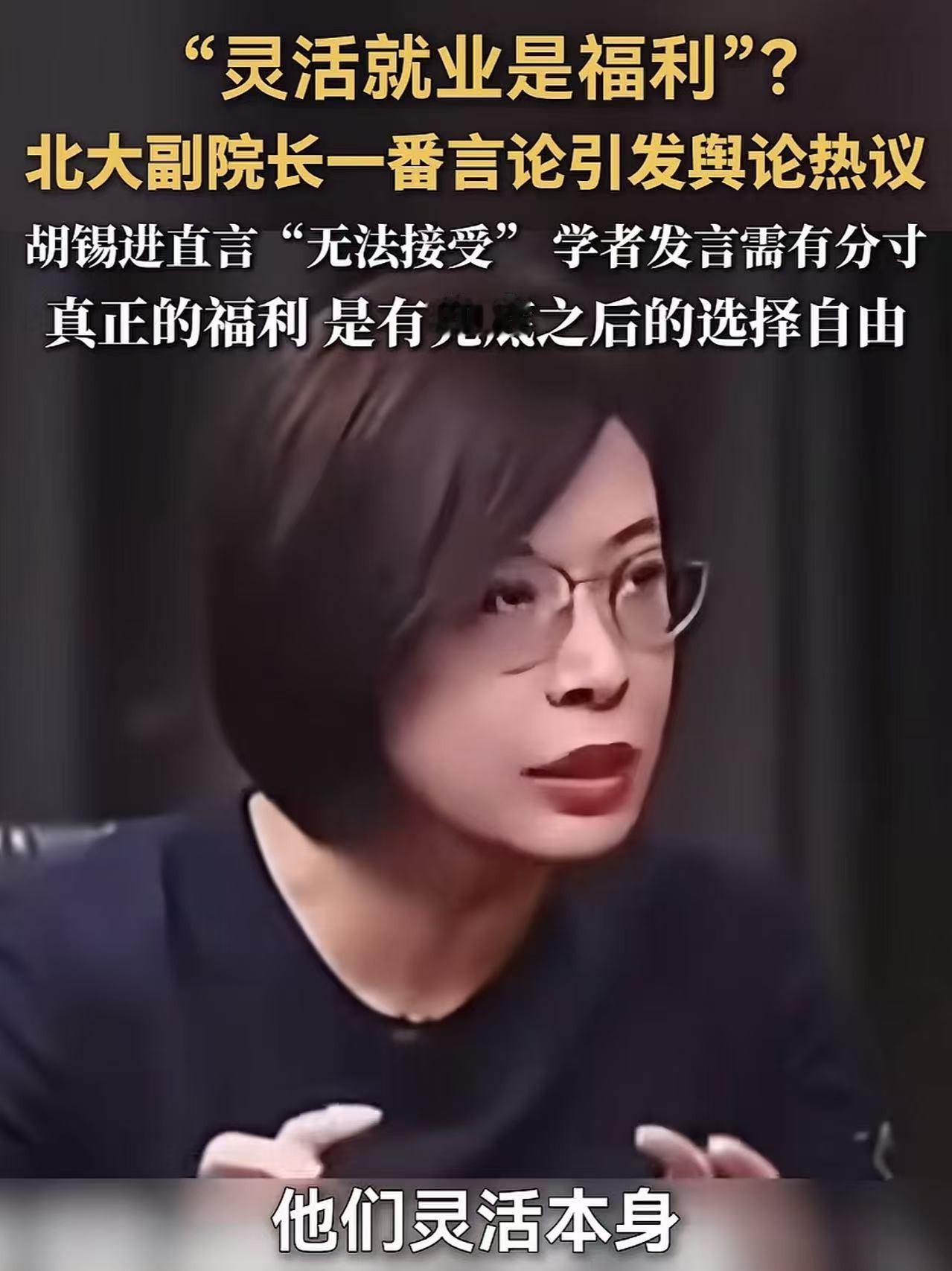 被包装的自由，

被忽视的保障，

谁在替谁说话？

北大教授说灵活就业是福利，