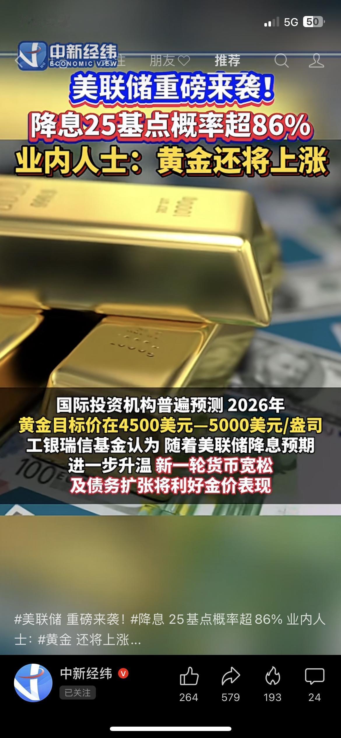 （美联储降息）：美联储降息概率超86%，黄金要涨？

12月11日美联储要官宣利