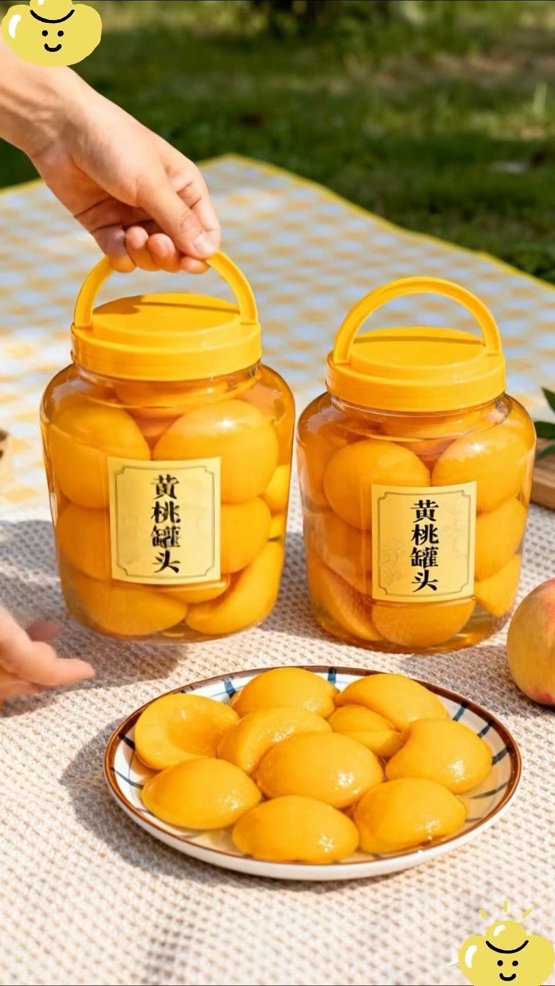 正宗黄桃罐头，果肉厚实软糯，清甜润口，老少皆宜，囤货常备，暖心又开胃！