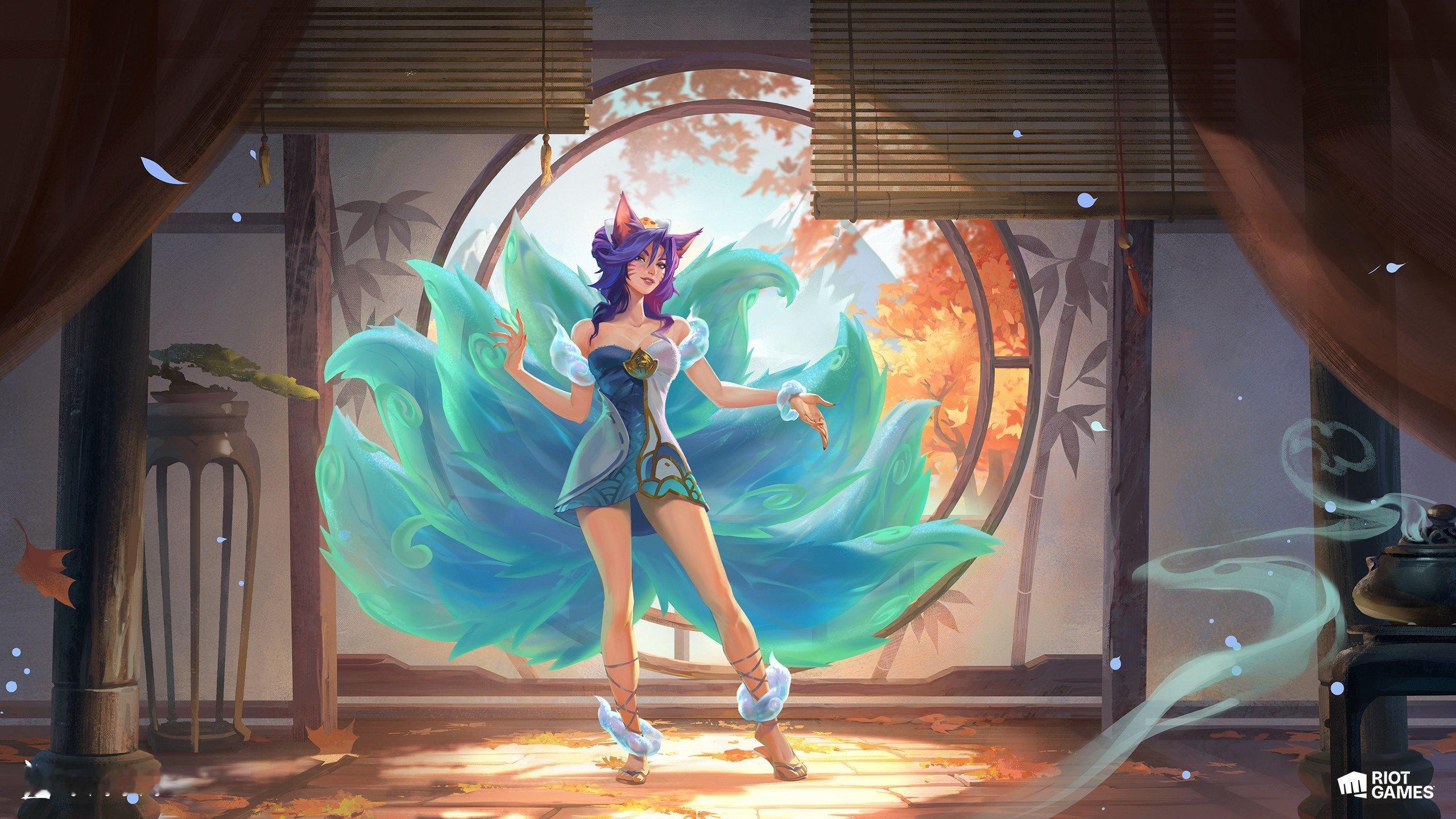 LOL莲华温泉系列皮肤宣传图（cr:Grafit Studio ）英雄联盟马上游