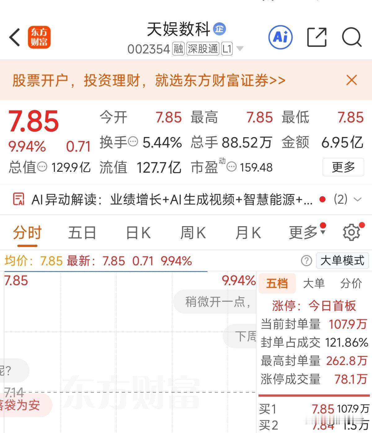 炒股果然是炒玄学，天娱今天涨停了，莫名其妙！
经过大神一分析，豁然开朗！
这次涨