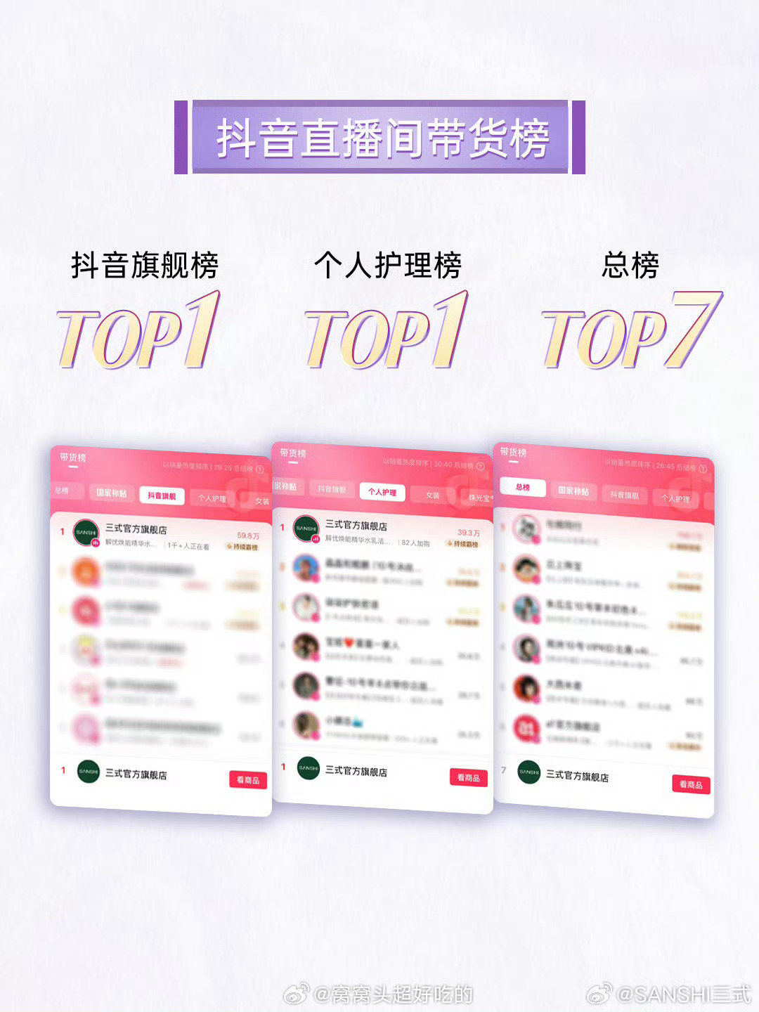 罗云熙 三式首位全球品牌代言人官方战报来了官宣短短24H销售额高达840W，🫘