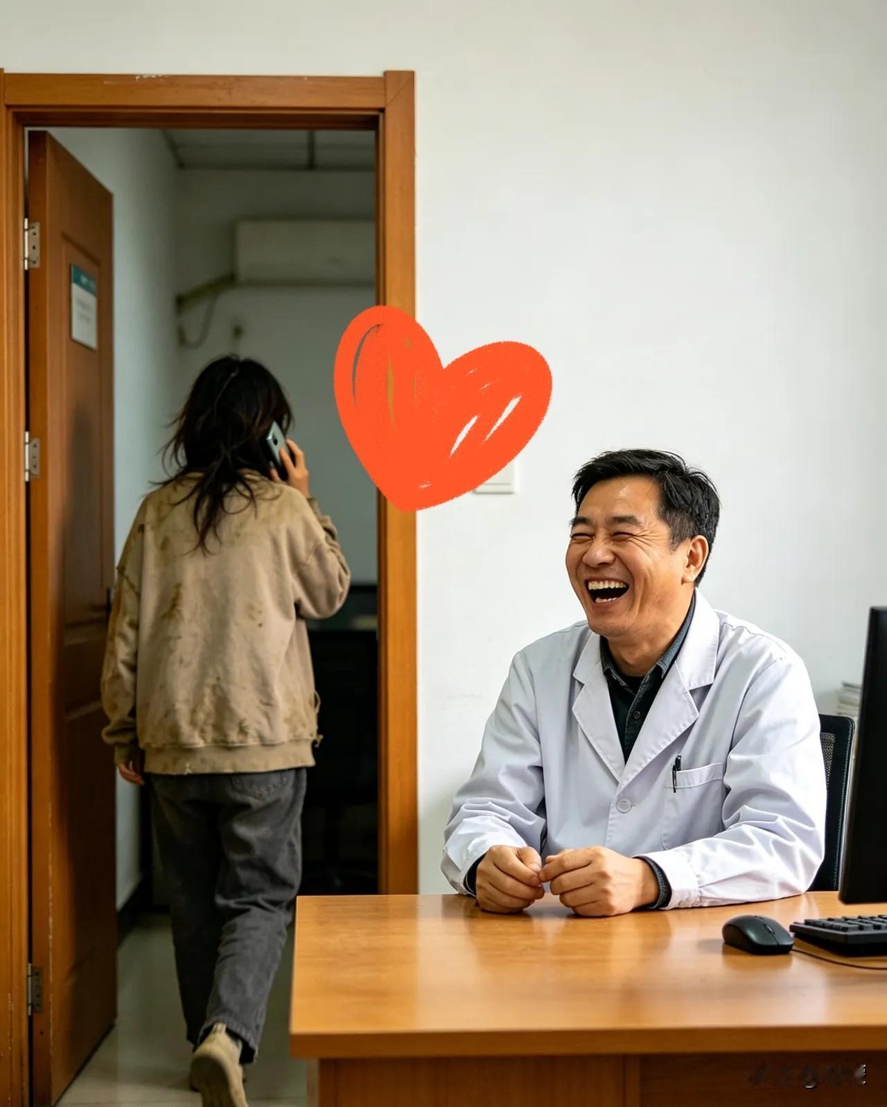 一位大姐来看医生，说自己浑身不得劲。

医生瞅了瞅她，问：“结婚十年以上了吧？”