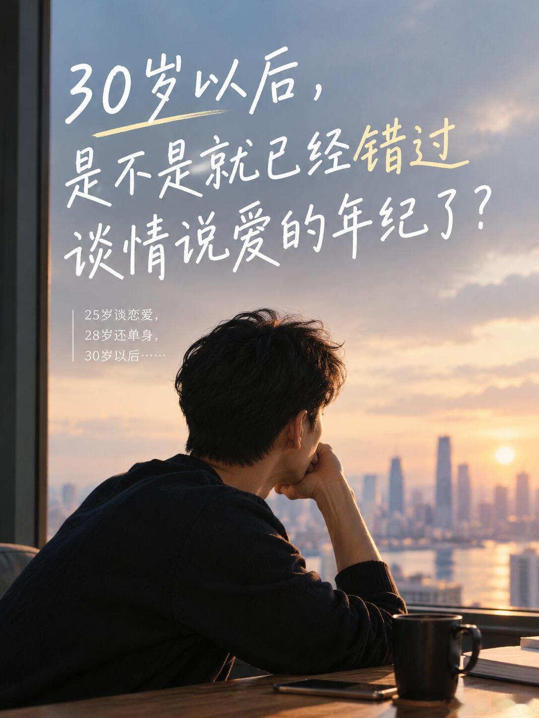 30岁后找对象比赚钱还难 好像30岁就成了一道无形的分界线。25岁谈恋爱，大家觉