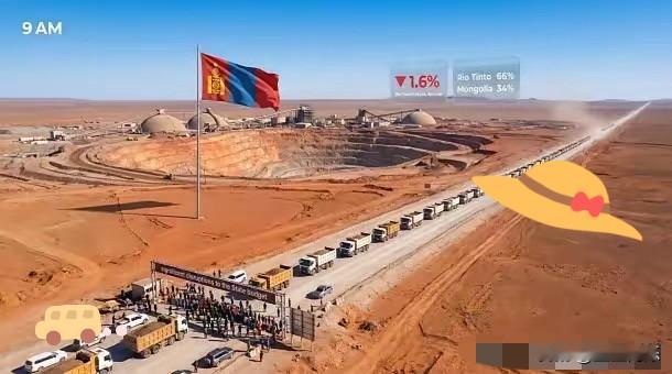 民众抗议起因：
蒙古国爆发民众抗议，
群众堵路打出“停止力拓”标语，根源是国内世