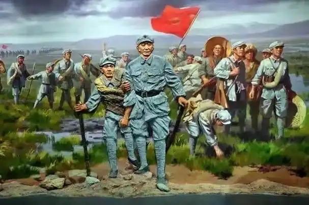 满江红 · 长征精神永传

闽越烽烟，峥嵘月、松毛岭烈。旌旆卷、湘江血战，马嘶声