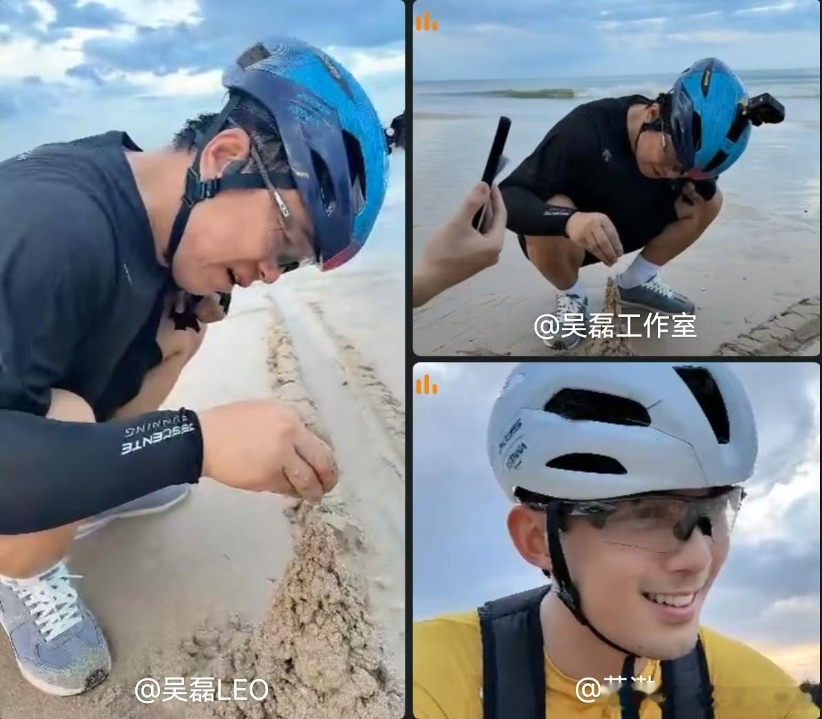 黄渤吴磊冒暴雨骑车我推荐任何人去看吴磊的骑有此理 