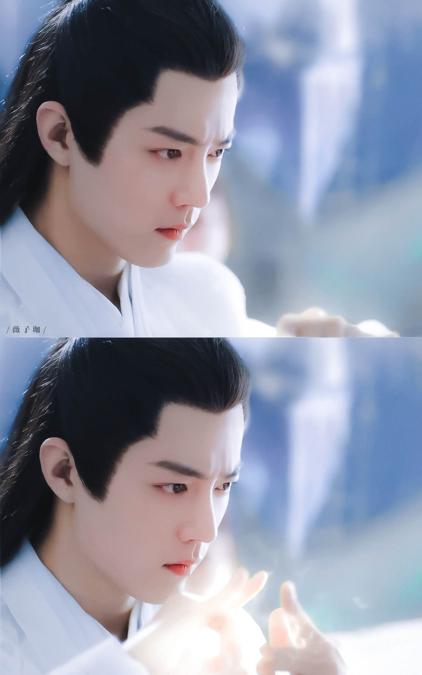 ♡⃝ 𝒍𝒐𝒗𝒆 ʚɞ ☽⋆❥ »»  银海惊流转，翩翩白衣临风立，丰神如