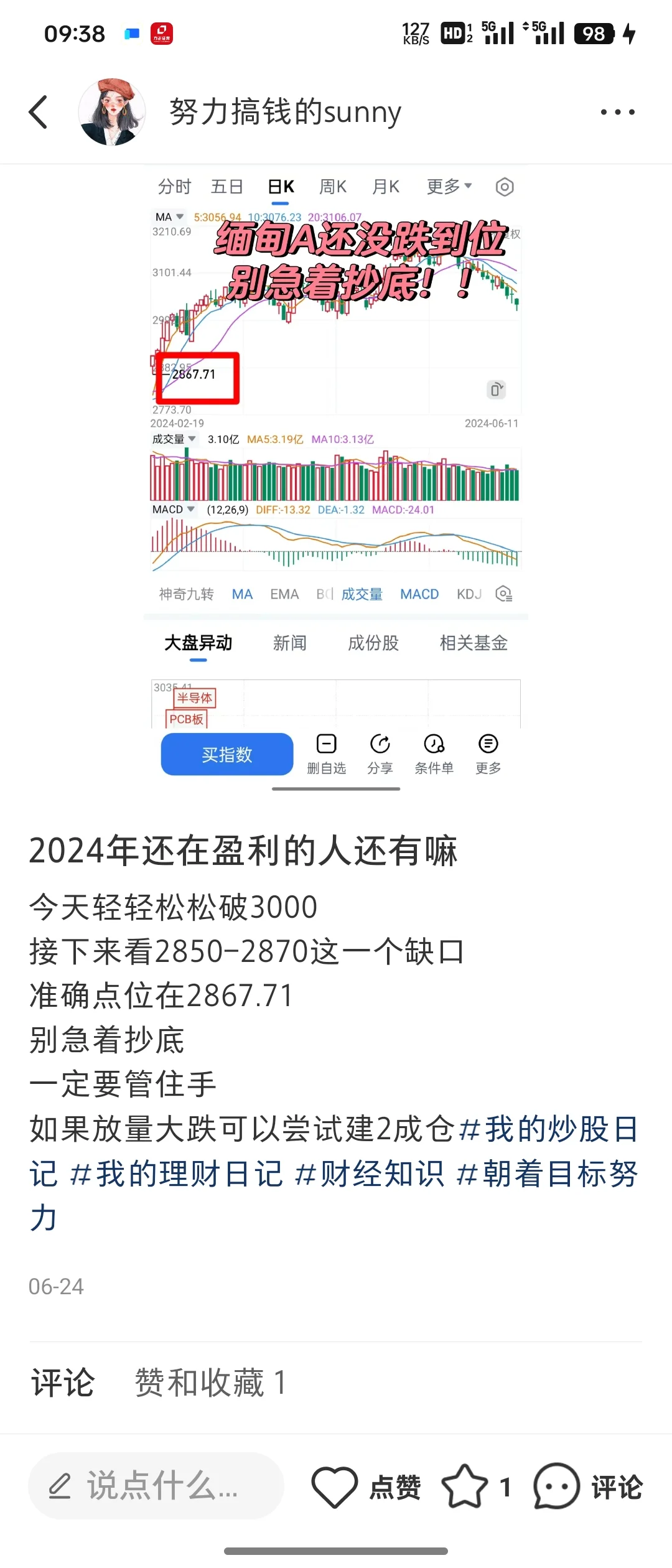 先跌再拉一下？！