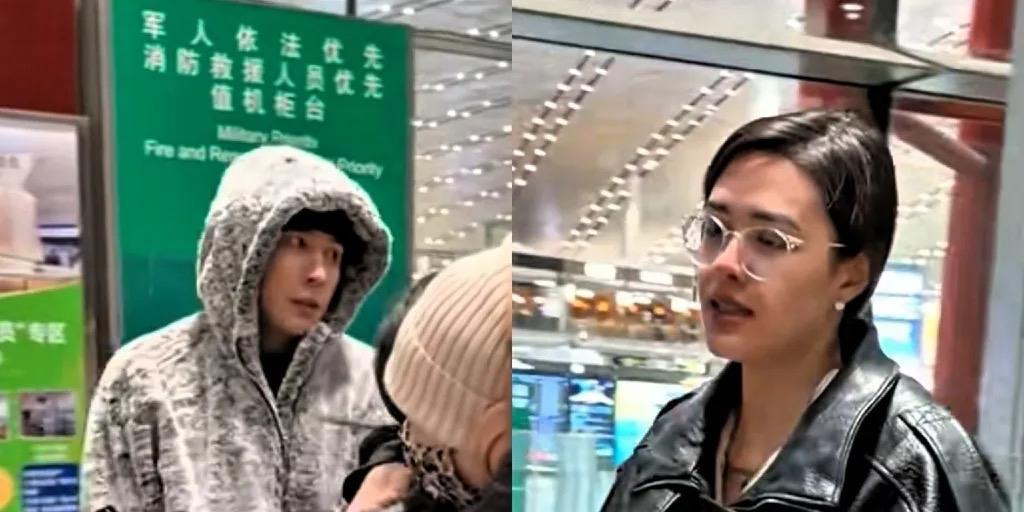 1月22日，钟丽缇与张伦硕现身北京某机场，迎接久未归国的大女儿张敏钧。面对女儿衣