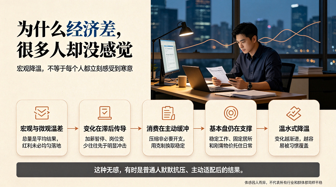 为什么经济差很多人没感觉情感热点创作激励计划不少人会疑惑，宏观经济承压的消息时常