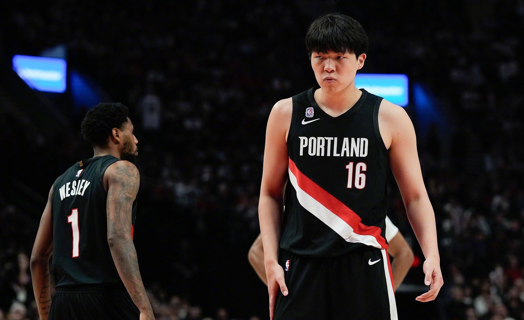 NBA常规赛，开拓者客107-114不敌快船，本场比赛杨瀚森只得到了4分20秒的