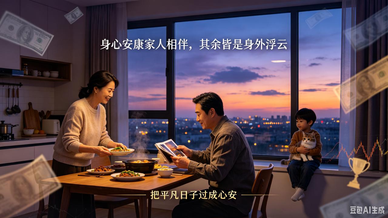 人生短短三万天,什么最重要?
身心安康家人相伴，其余皆是身外浮云