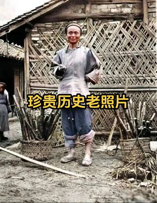 晚清上色老照片 真实记录晚清百姓生活。