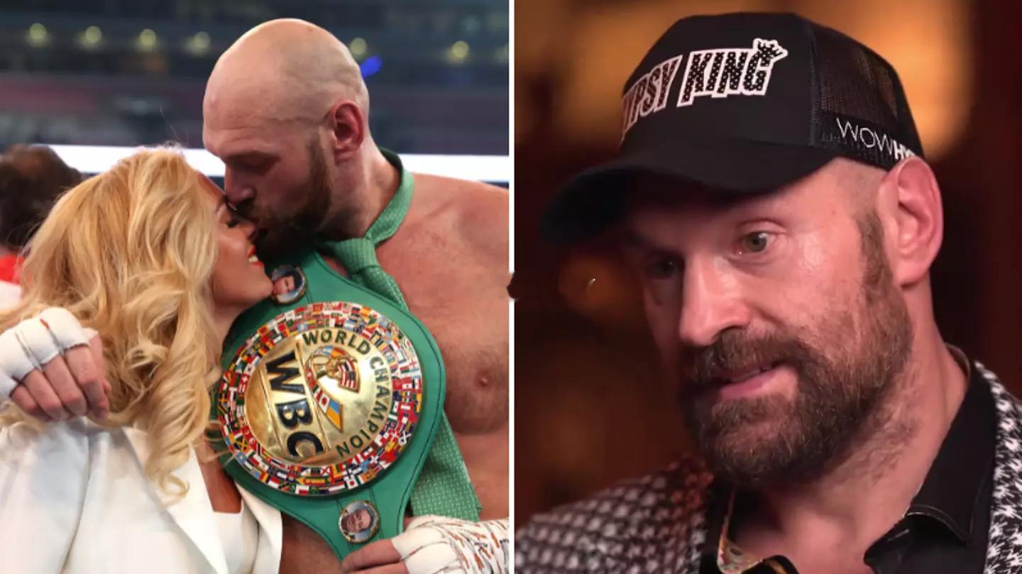 #拳坛速递# 泰森-富里（Tyson Fury）透露，他的妻子帕里斯-富里（Pa