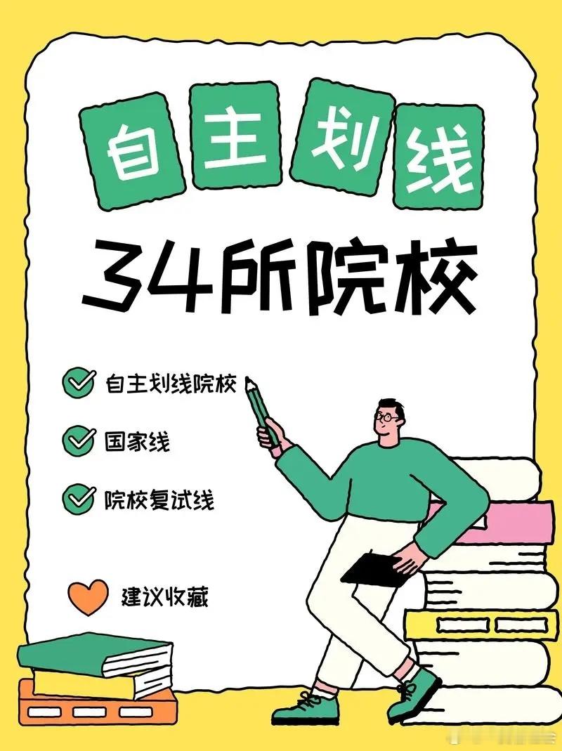 什么是34所自主划线大学？对高考考生有何影响？一、什么是自主划线大学自主划线是指