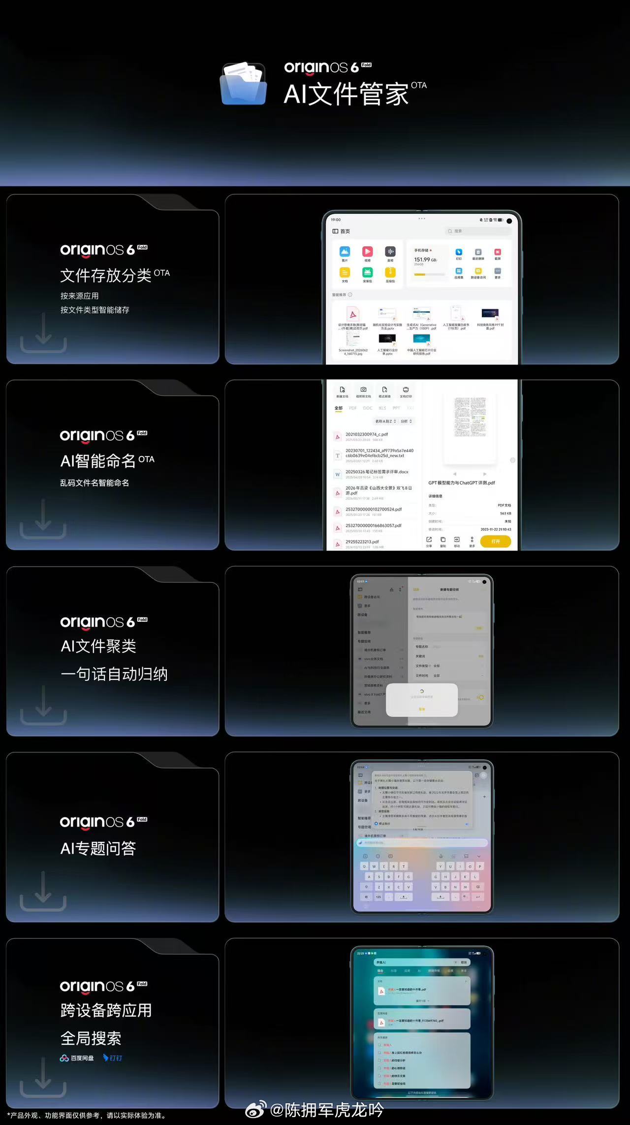 vivo X Fold6 轻办公AI神器：AI 文件管家｜文件自动归类，乱码智能