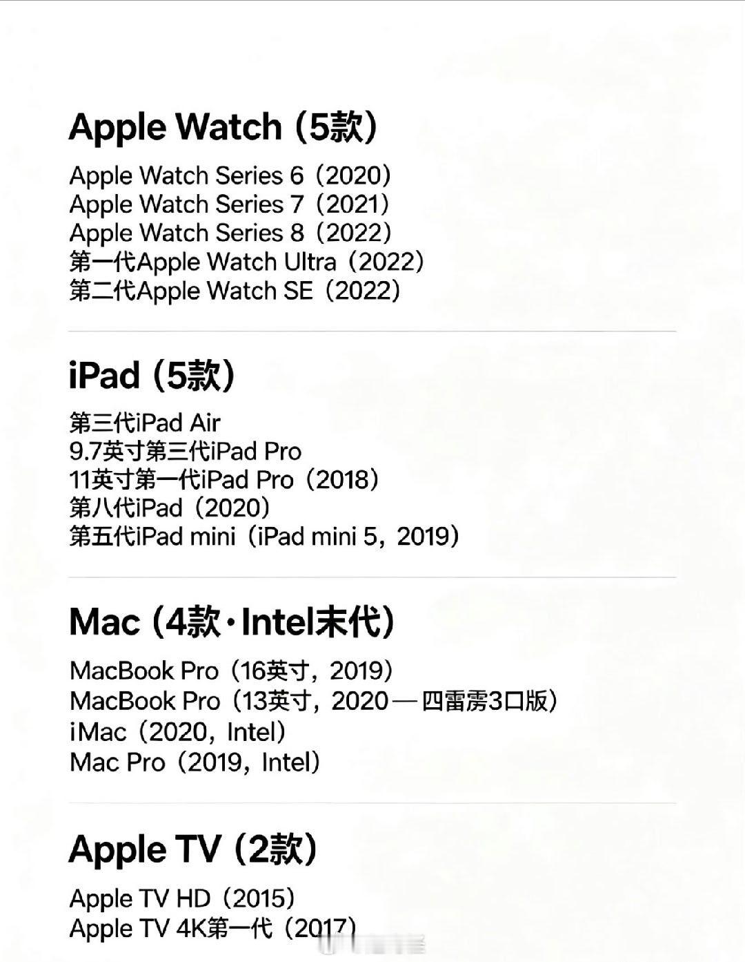 苹果16款设备将停止更新老设备停止更新很正常，但是AppleWatchUltra