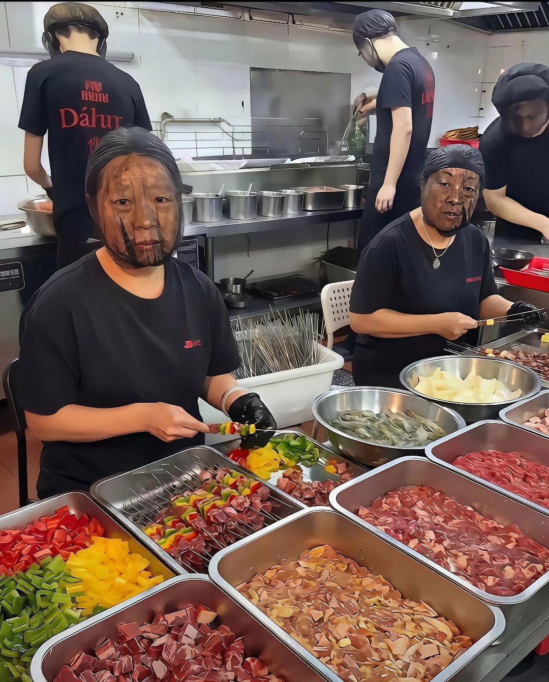 这是有多害怕员工偷吃啊 ​​​