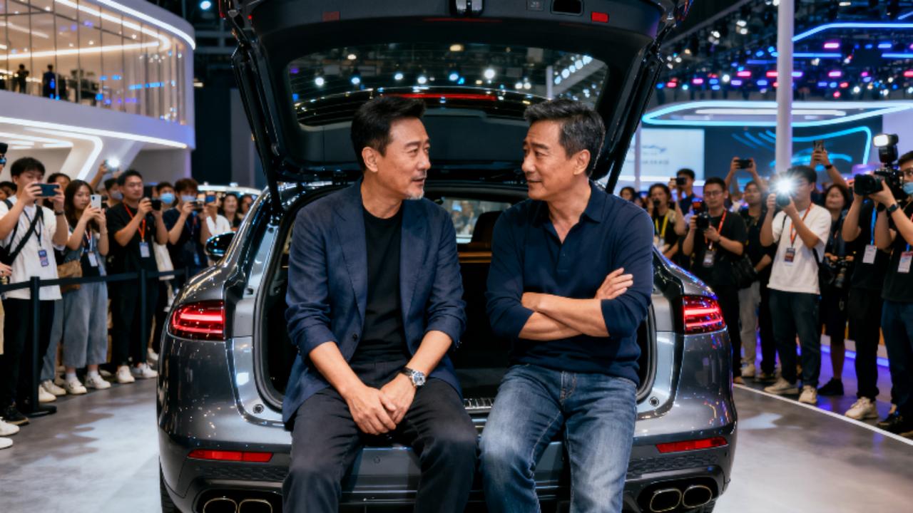 梦回《人民的名义》！吴刚许亚军广州车展同框，后备箱热聊反差萌，新能源豪车抢镜
 