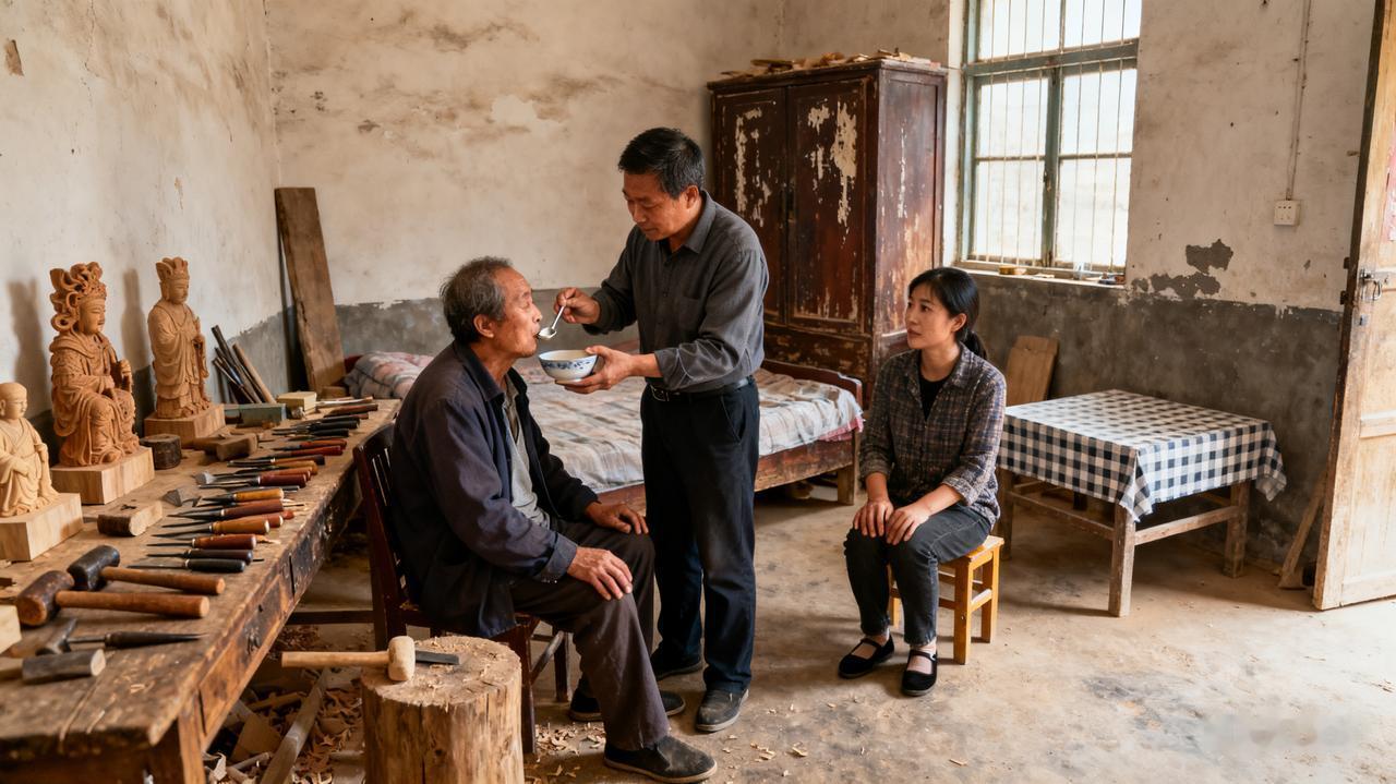 以下是一些让人感动的家庭情感故事：
 
杜传印十九年坚守照顾妻子患病兄妹 ：19