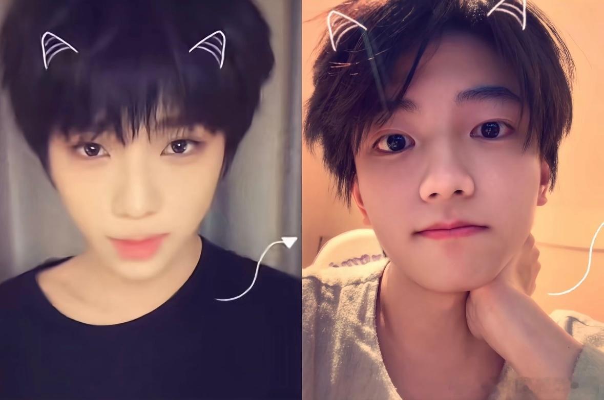 王橹杰穆祉丞特效相同文案相同穆祉丞发布社交动态，特效、文案与王橹杰早前发布的内容