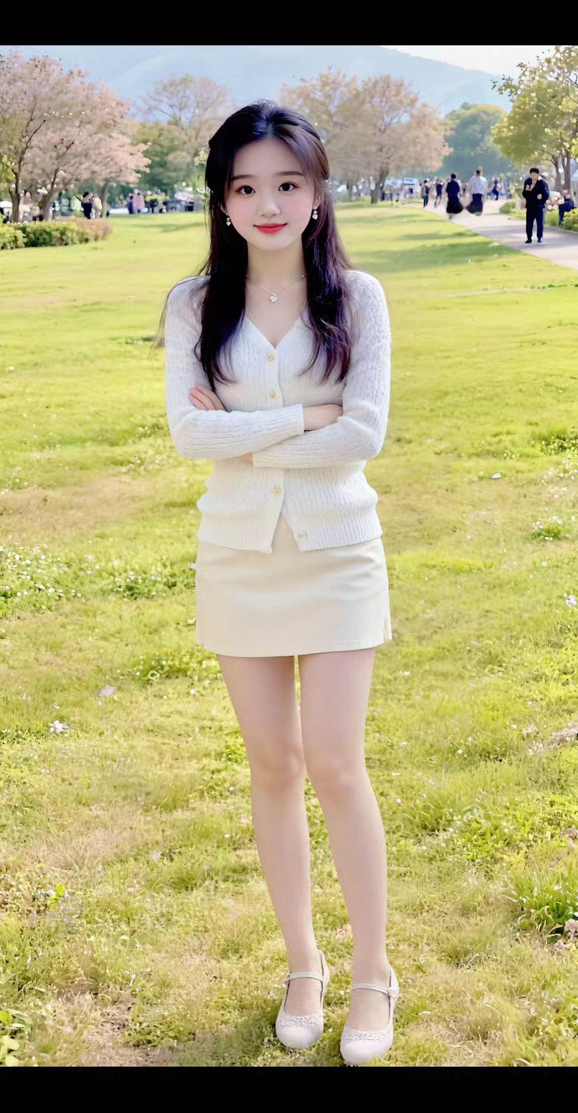 户外 拍一个 小姐姐